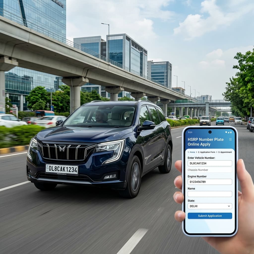 HSRP Number Plate 2026: Online Apply, Price, Challan, Status — Complete Guide